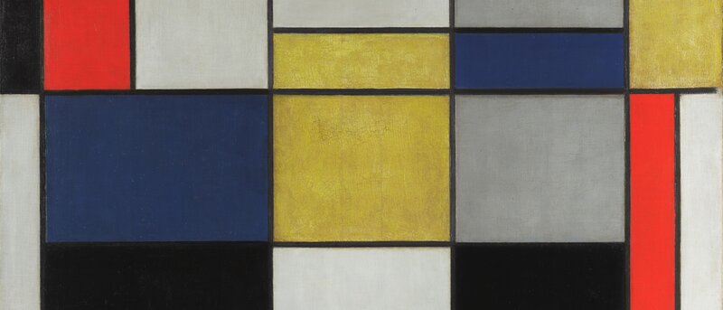 Geometric Abstract Painting — Yellow