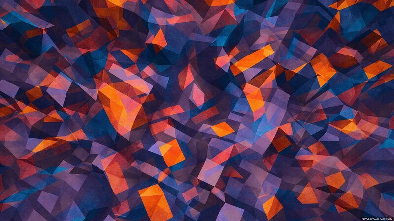Geometric Abstract Pattern — Blue, Dynamic