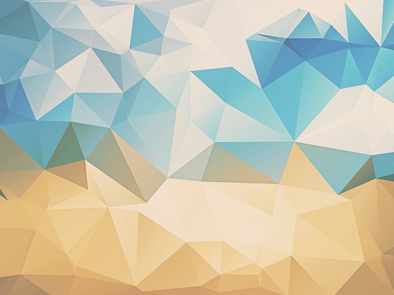 Geometric Abstract Pattern — Blue