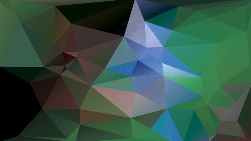 Geometric Abstract Pattern — Green, Calm