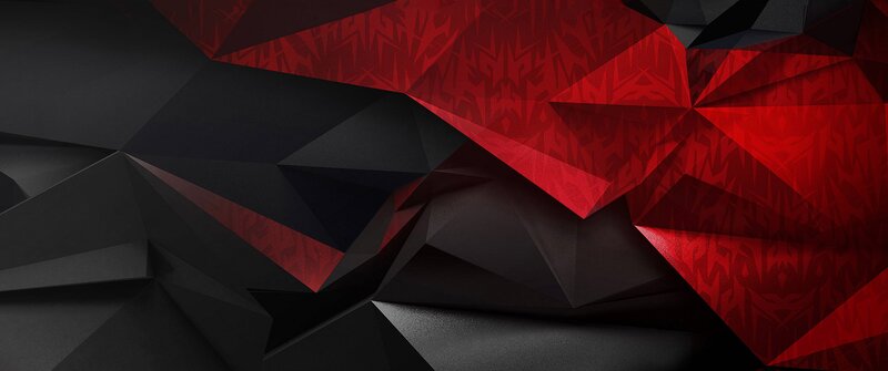 Geometric Abstract Pattern — Red, Dramatic