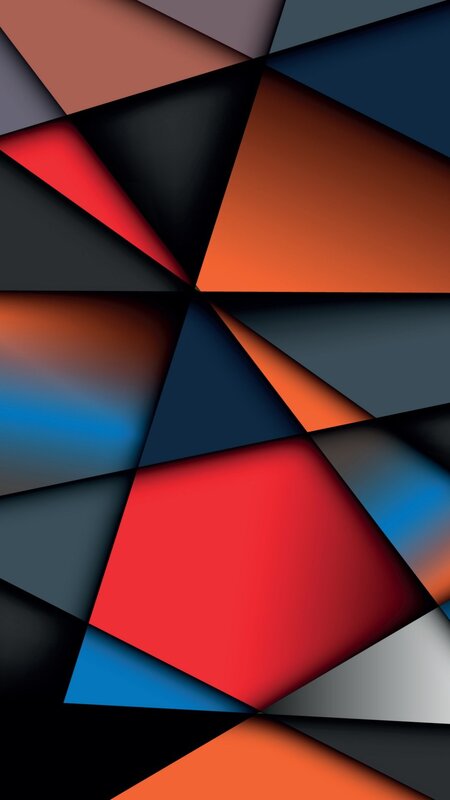 Geometric Abstract Pattern — Red, Dynamic