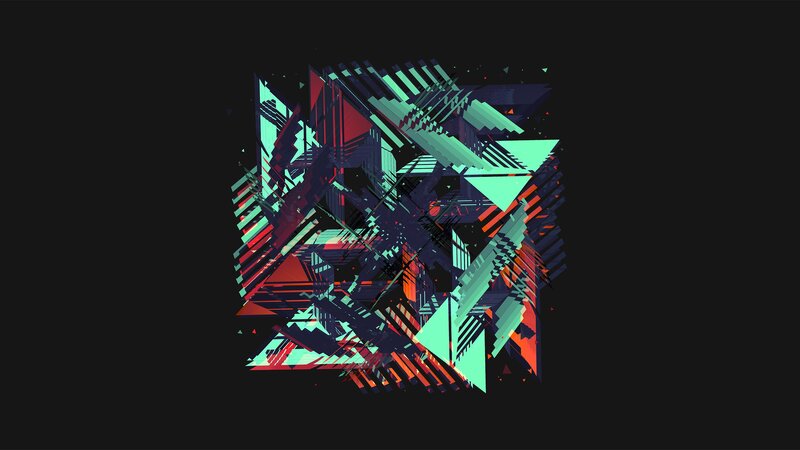 Geometric Abstract Shape — Teal