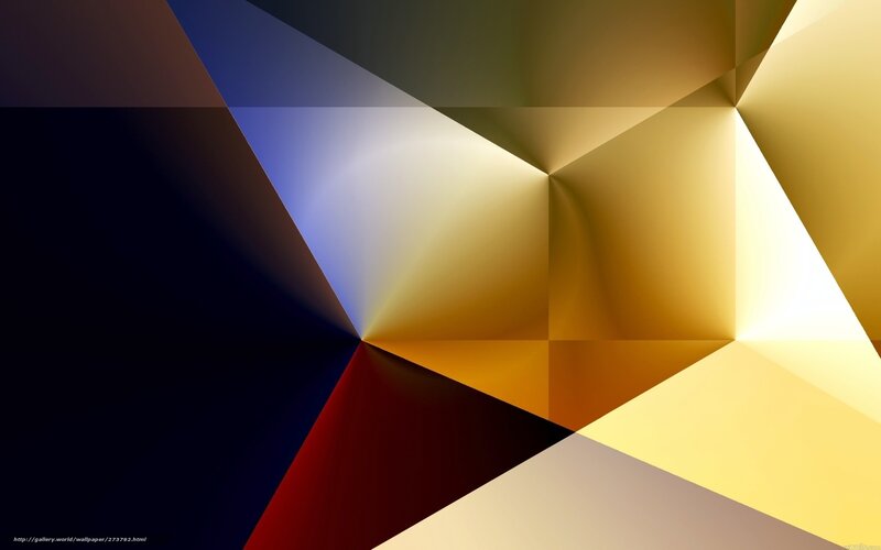 Geometric Abstract Shapes — Gold