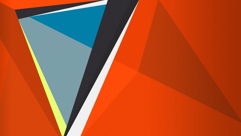 Geometric Abstract Shapes — Orange