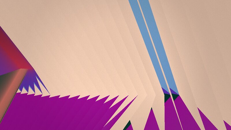 Geometric Abstract Shapes — Purple