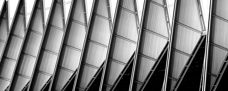 Geometric Architectural Pattern — Black