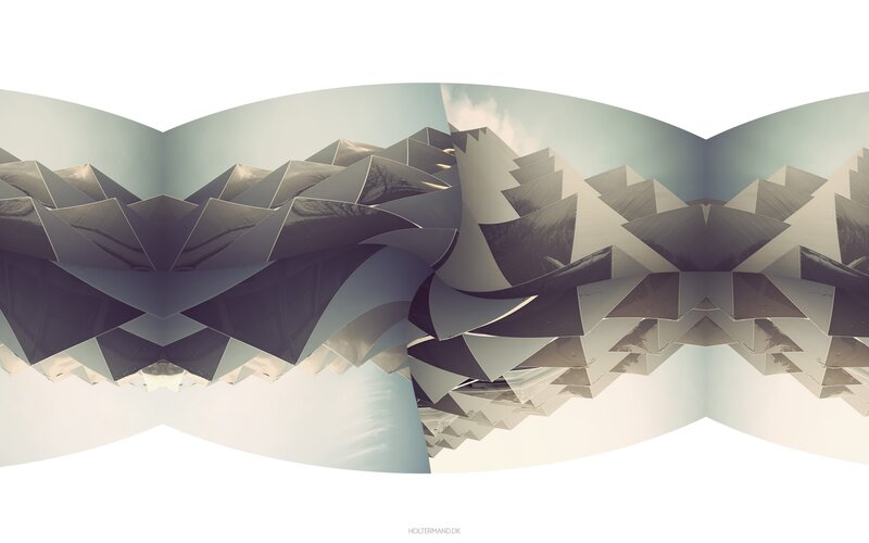 Geometric Architectural Structure — Gray