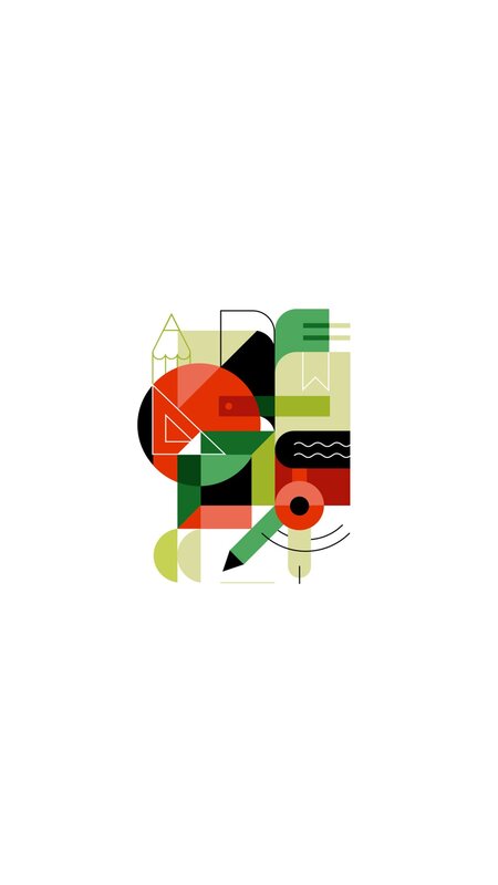 Geometric Art Collage