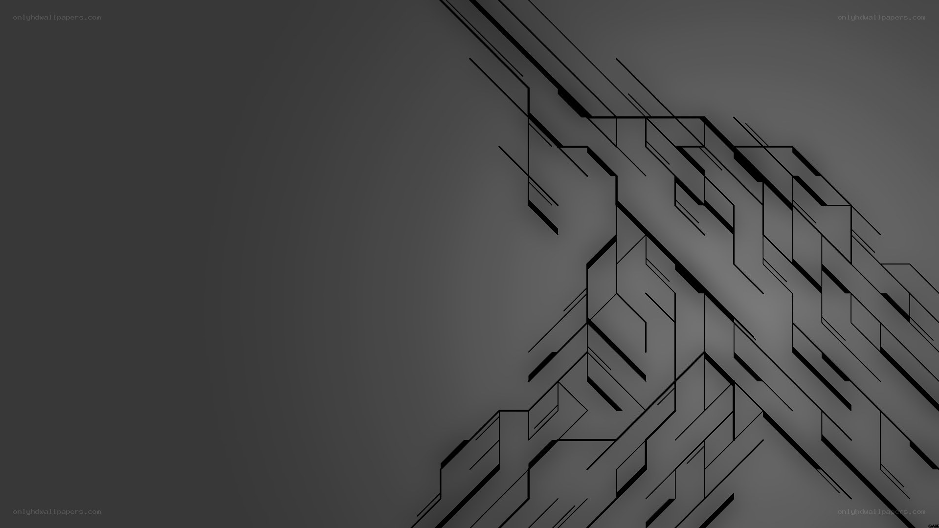 geometric black and gray design