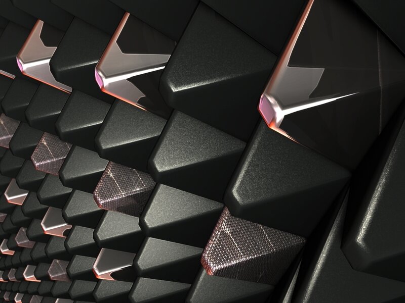 geometric black and silver pattern