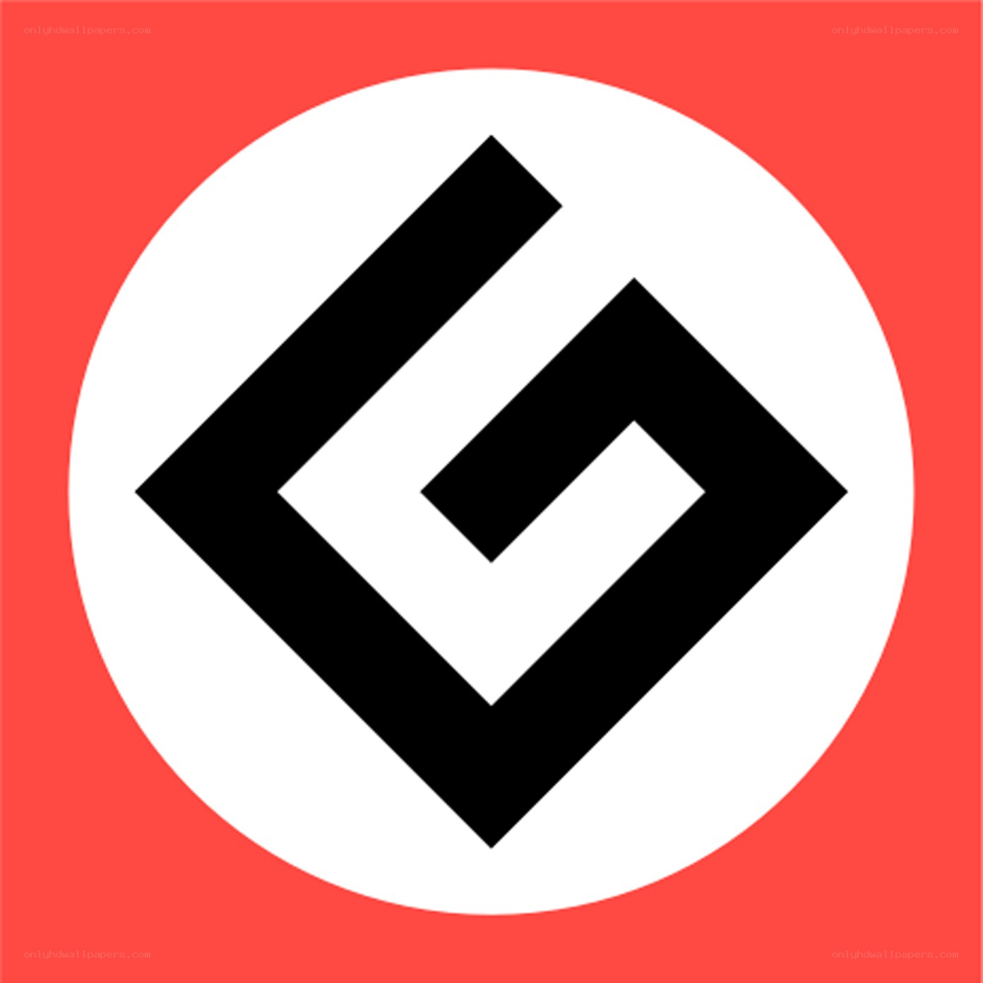 Geometric black and white logo