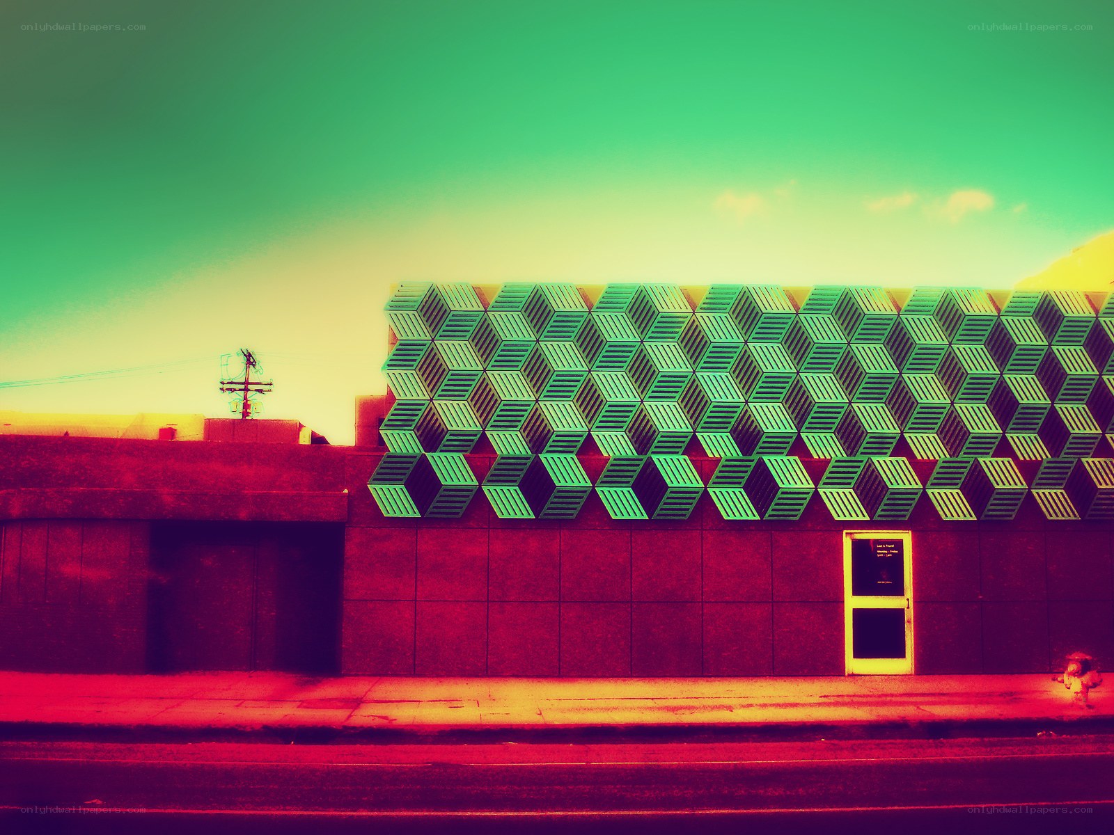 Geometric building facade