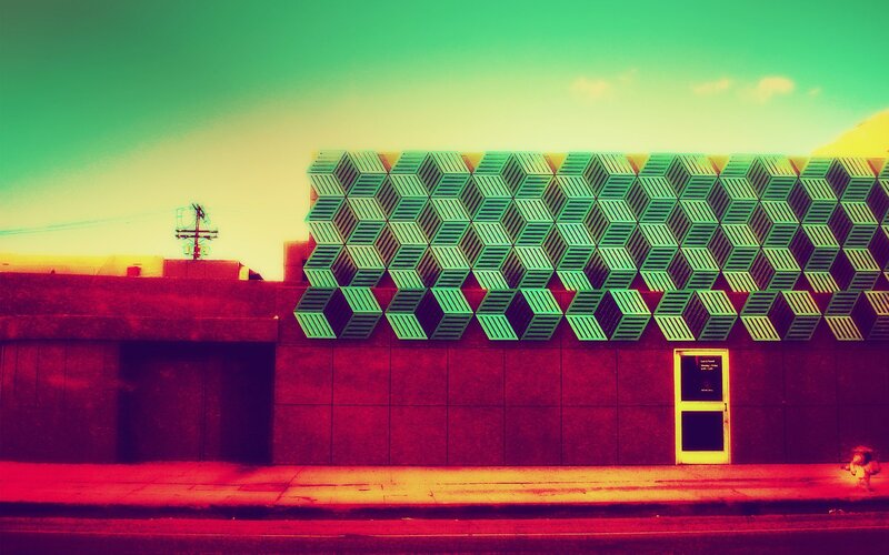 Geometric building facade