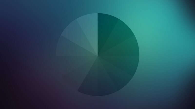 Geometric Circle Pattern — Teal