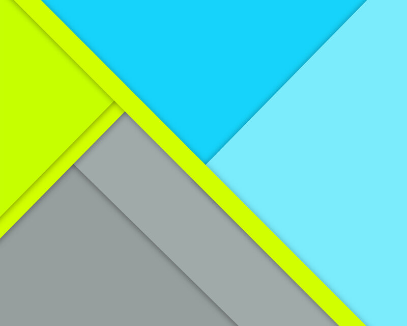 Geometric Color Blocks — Blue, Calm