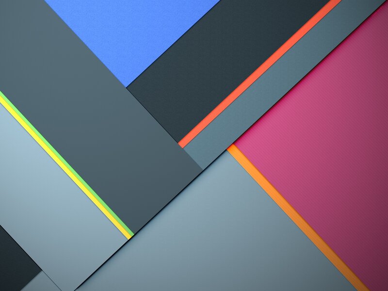 Geometric Color Blocks — Blue