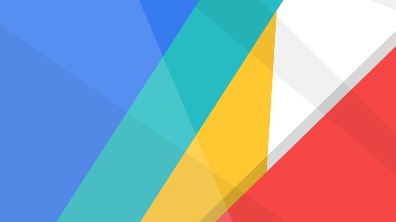 Geometric Color Blocks — Blue, Vibrant