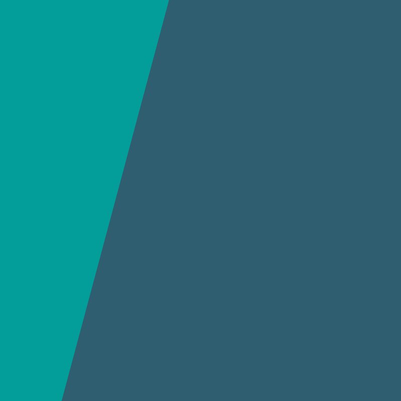 Geometric Color Blocks — Teal