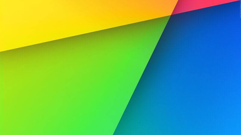 Geometric Color Blocks — Yellow