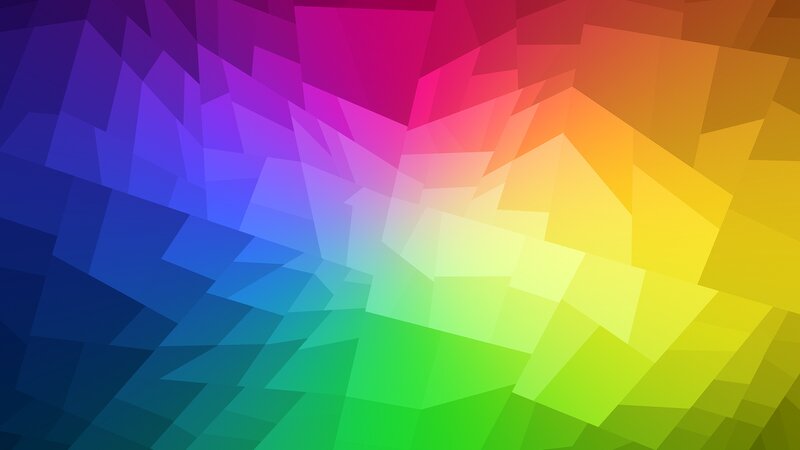 Geometric Color Gradient — Blue