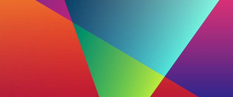 Geometric Color Shapes — Red