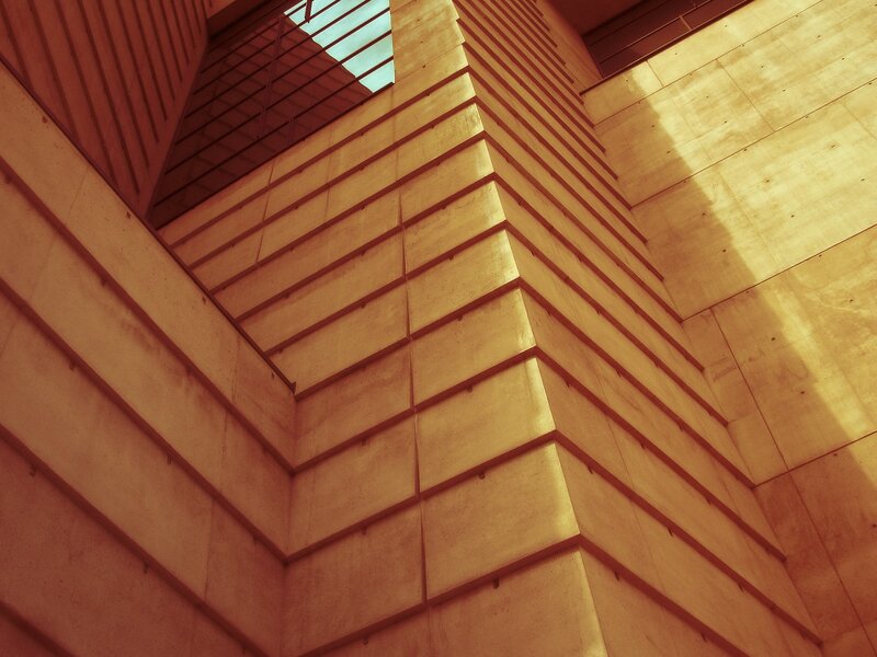 Geometric Concrete Structure — Brown