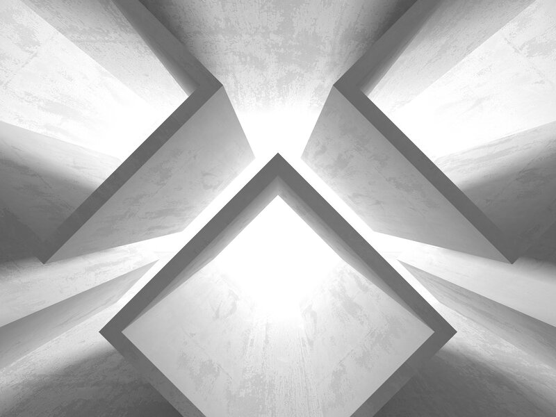 Geometric Concrete Structure — Gray