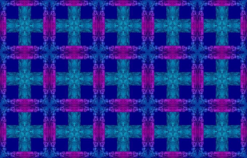 geometric cross pattern