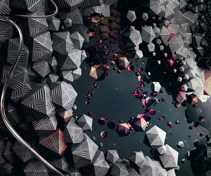 geometric crystal explosion