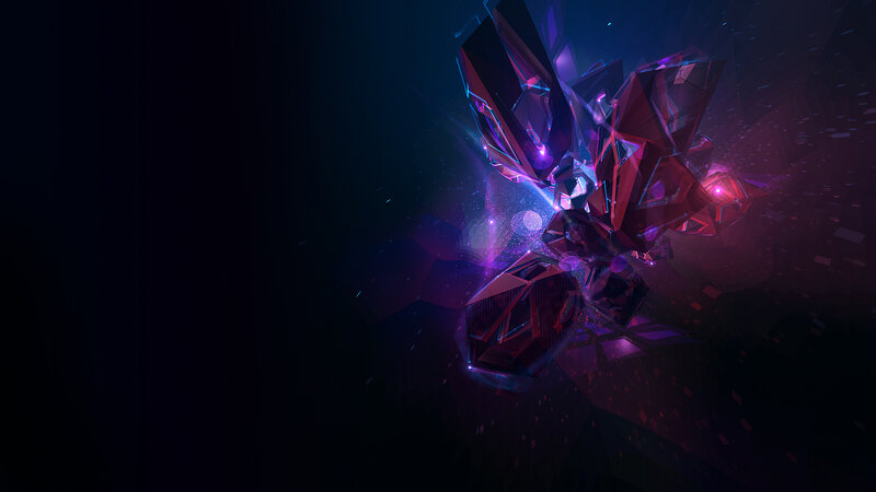 Geometric Crystal Formation — Purple