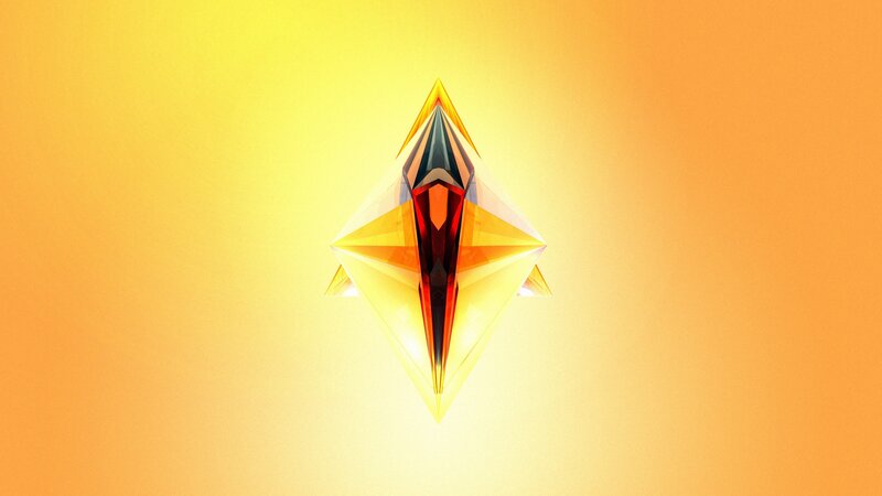 Geometric Crystal Shape — Yellow