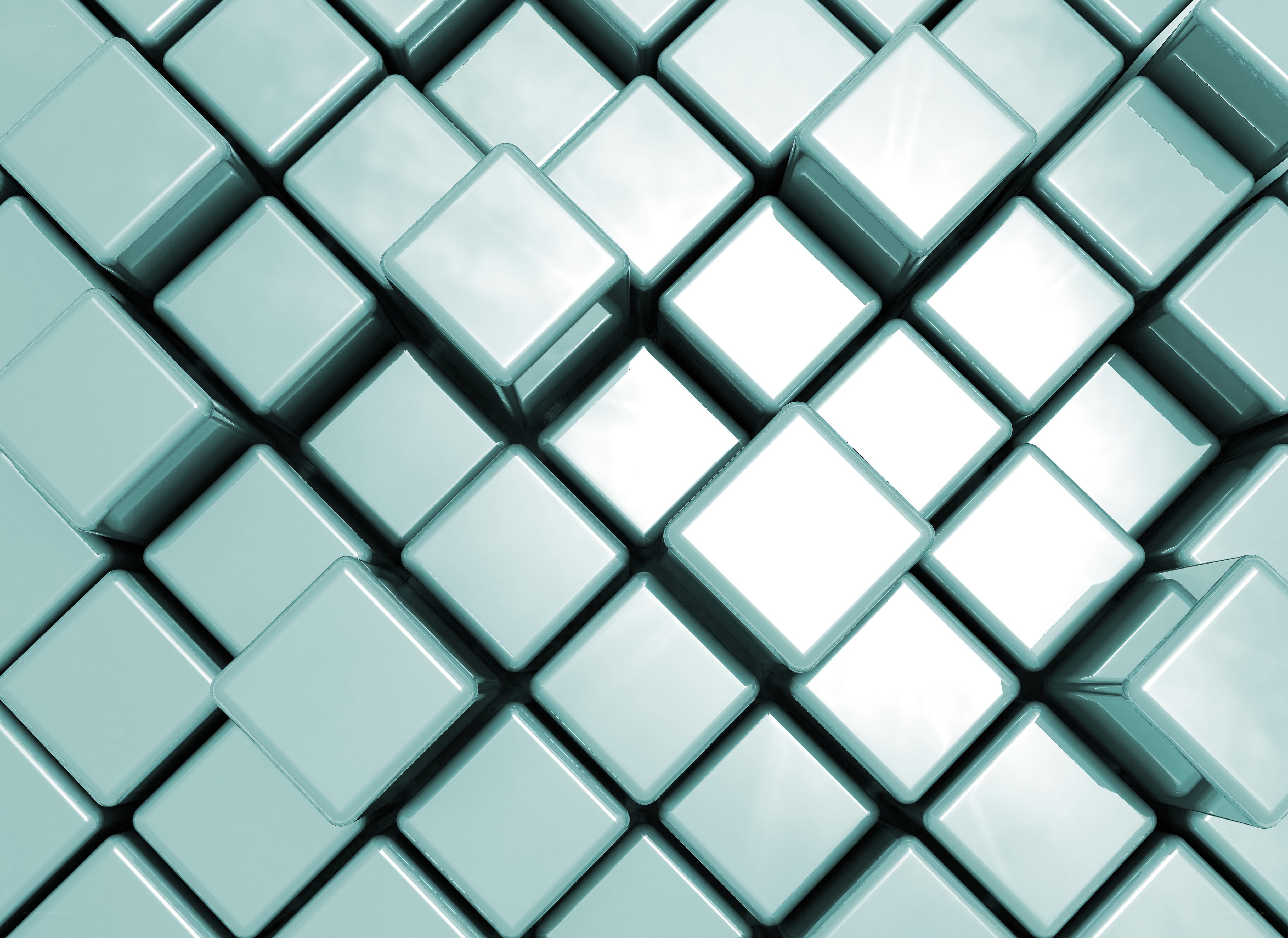 Geometric cube pattern