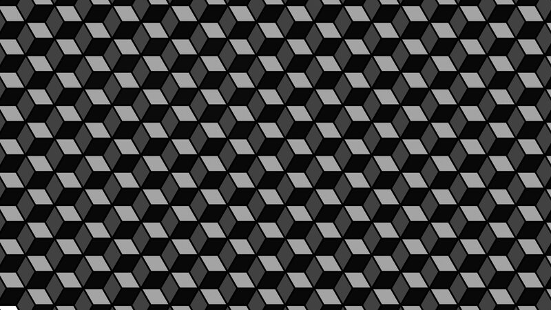 Geometric Cube Pattern — Black, Neutral