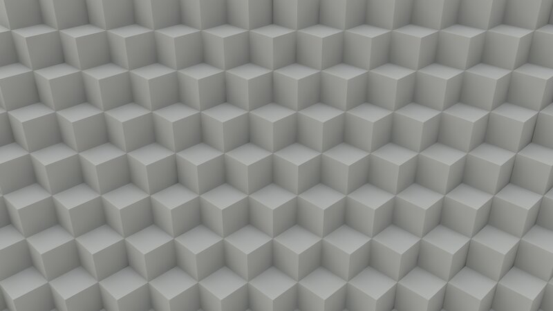 Geometric Cube Pattern — Gray, Neutral