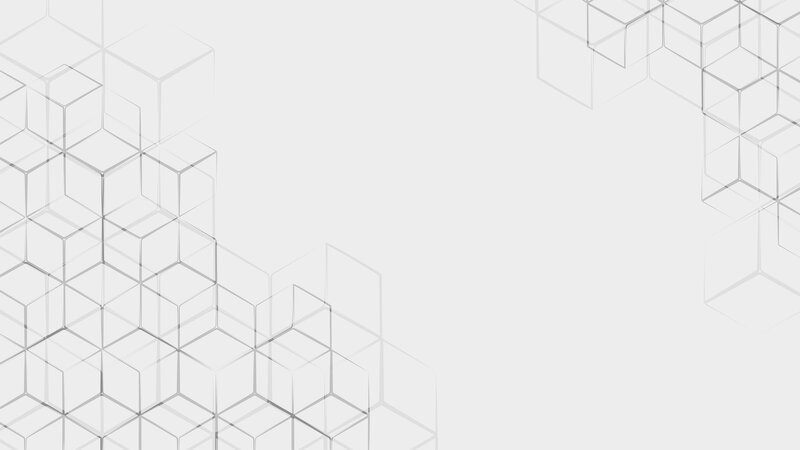 Geometric Cube Pattern — White, Minimalist