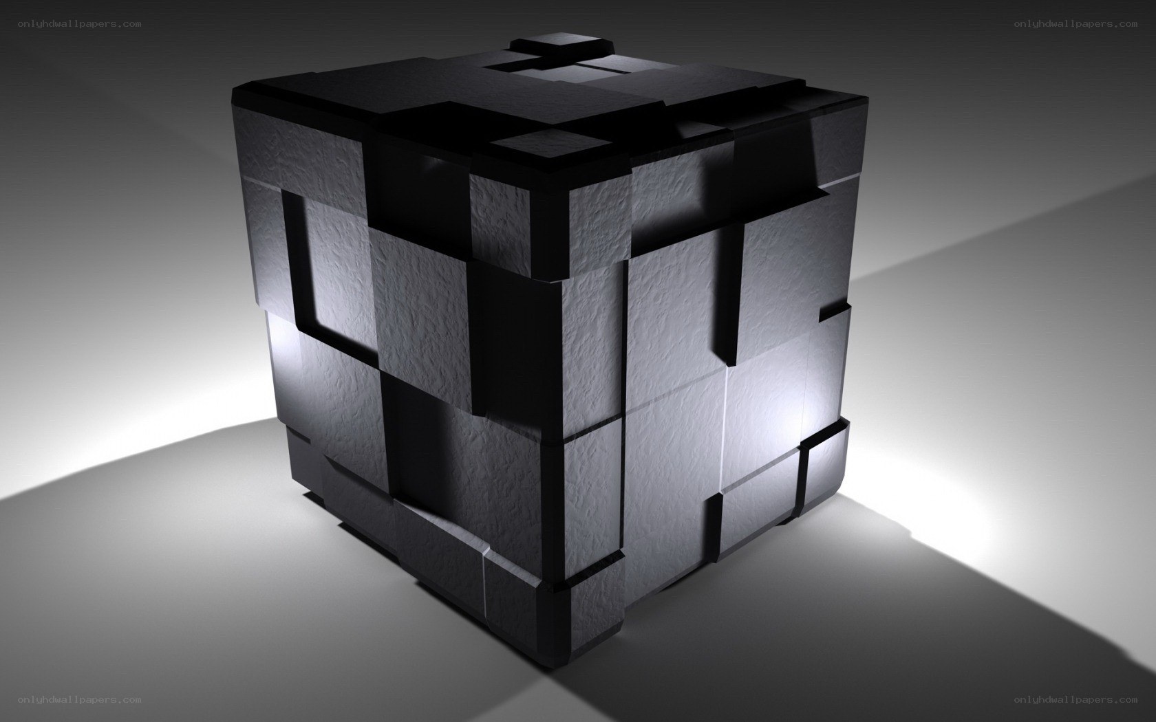 geometric cube sculpture