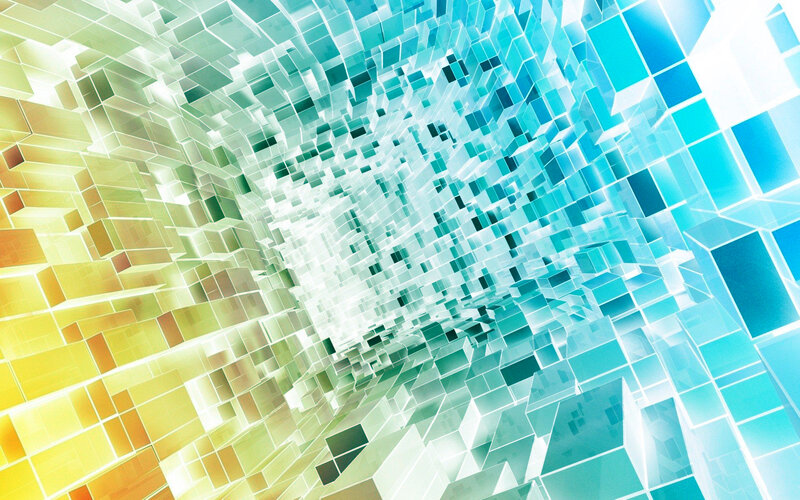 Geometric Cube Tunnel