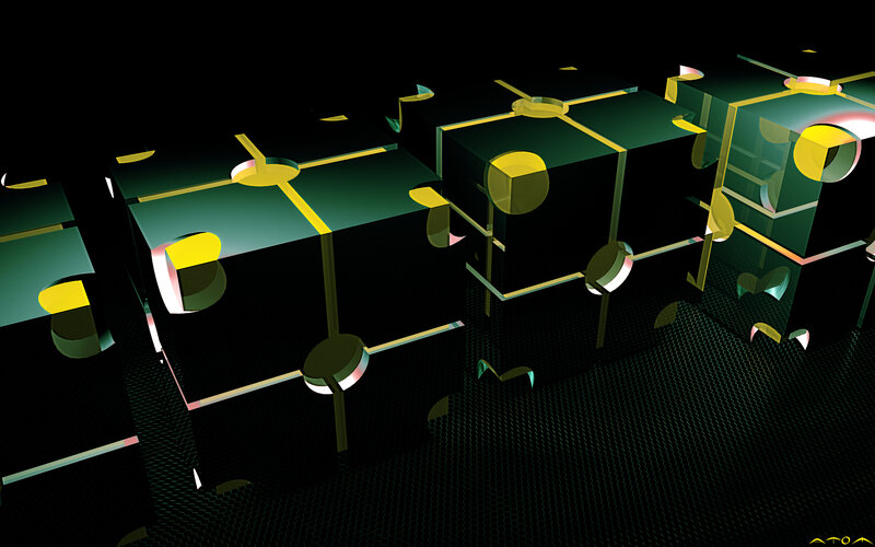 Geometric Cubes on Grid