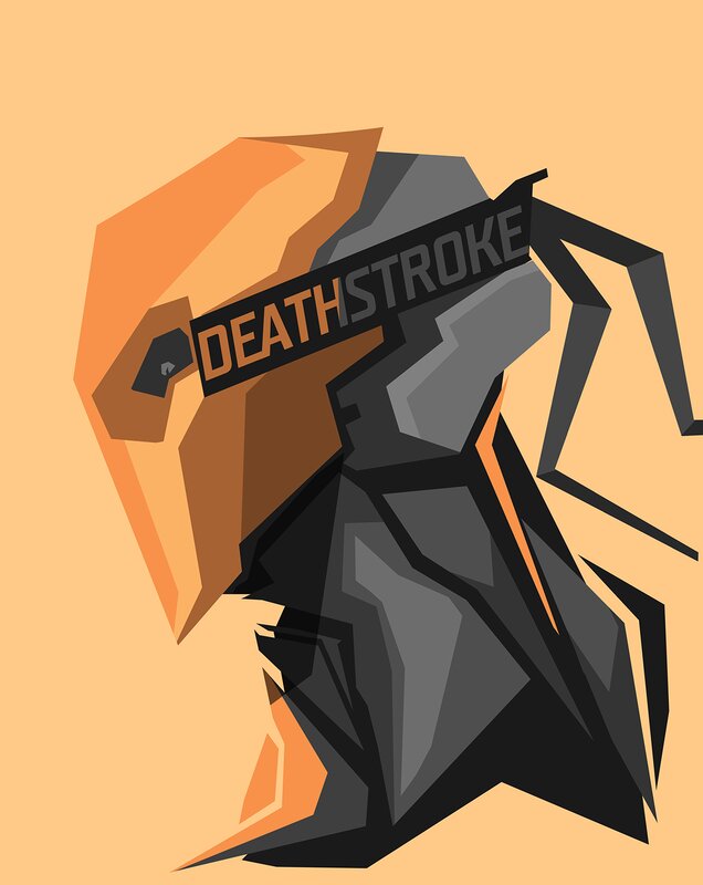 Geometric Deathstroke Head