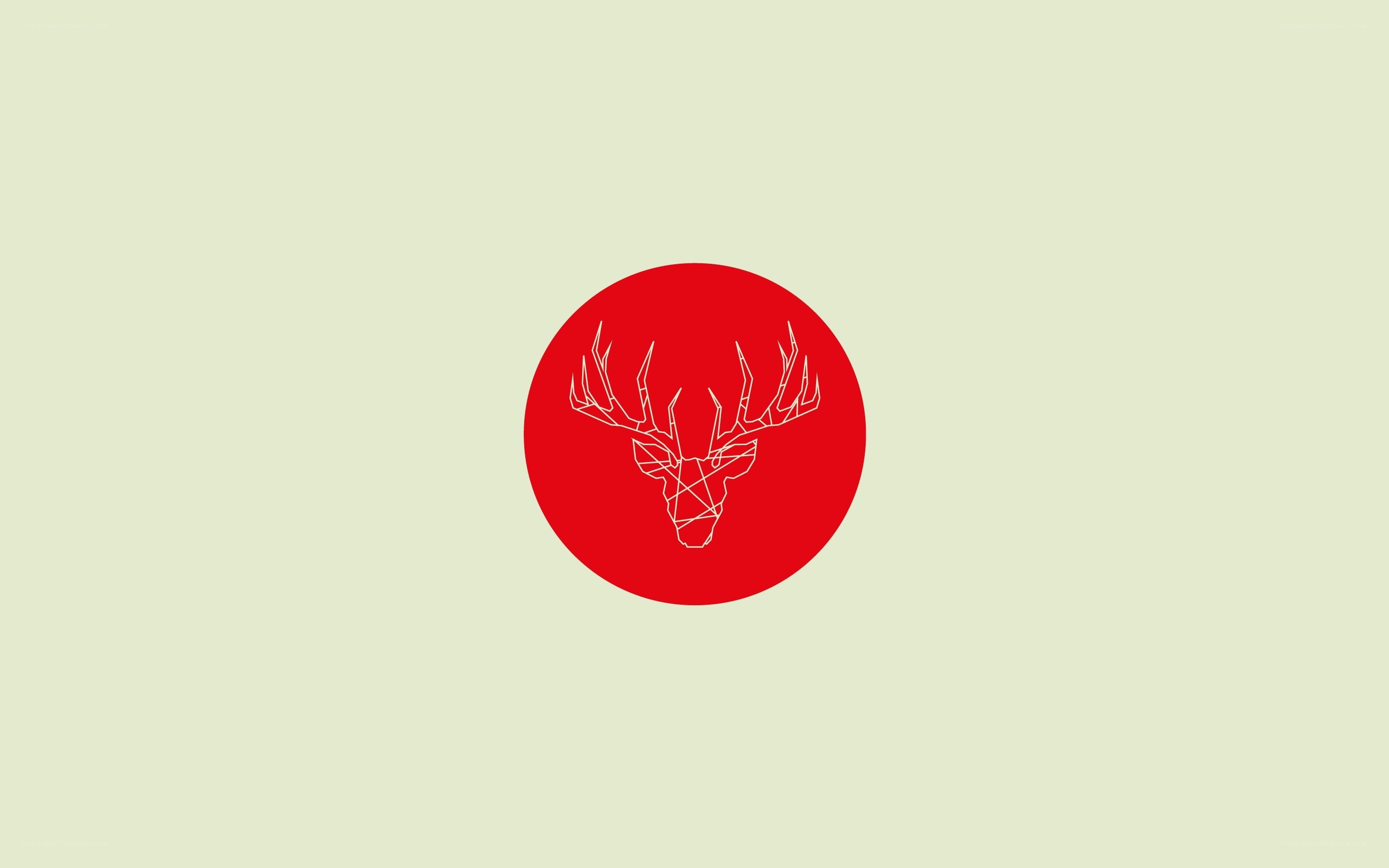 geometric deer head logo