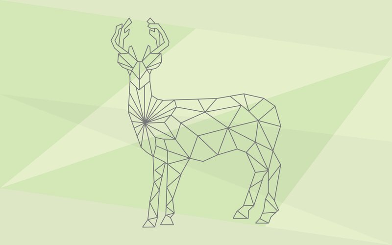 Geometric Deer Illustration