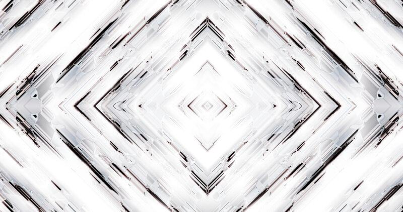Geometric Diamond Pattern — White