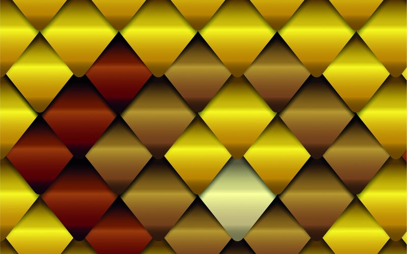 Geometric Diamond Pattern — Yellow