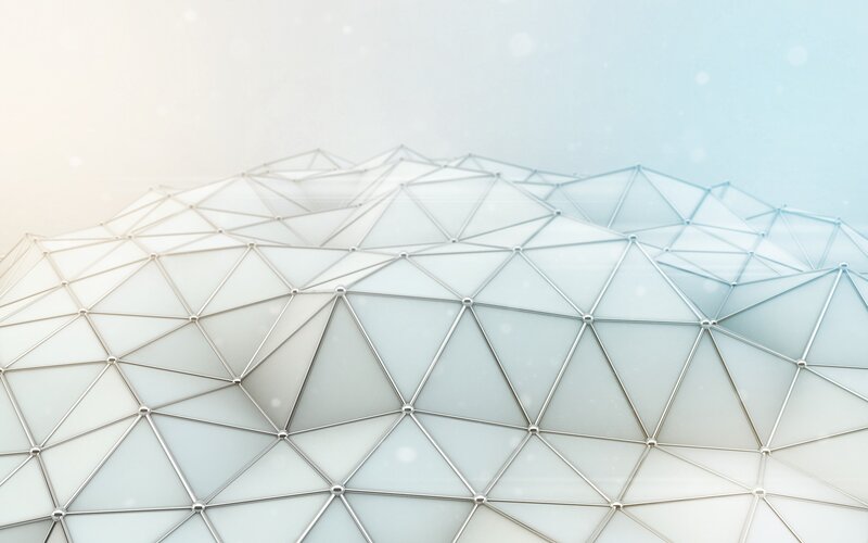 Geometric Dome Structure — White, Serene