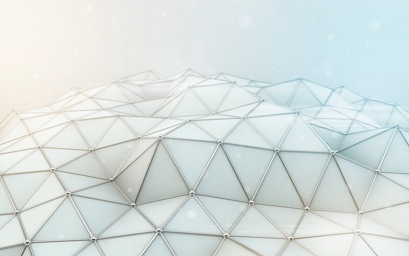 Geometric Dome Structure — White