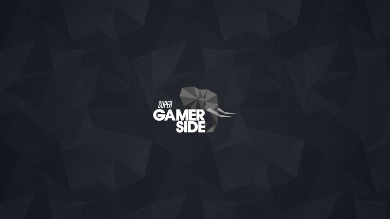 Geometric Elephant Logo — Black