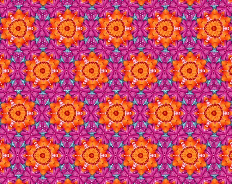 Geometric Floral Pattern