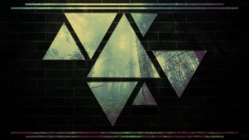 Geometric Forest Pattern