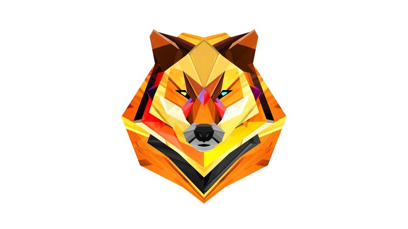 Geometric Fox Head